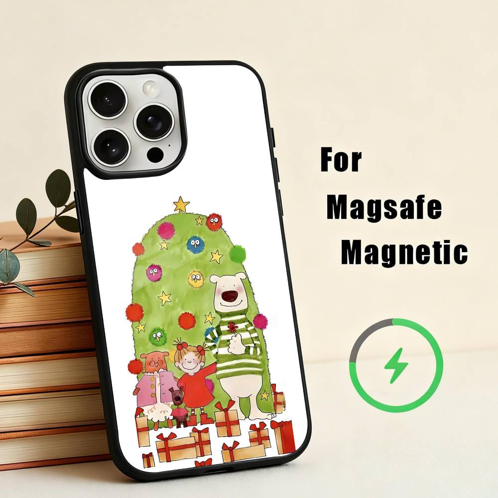 C-COCO-chanS Cute Cartoon Art Phone Case For iPhone17,16,15,14,13,12,11 Plus,Pro Max Magnetic For Magsafe Wireless Charging