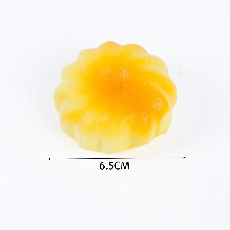 Simulation Food Slow Rebound Squeeze Toy 1Pcs Soft PU Bread Donut Cake Design Stress Reliever for Office Workers Anxiety Reduction