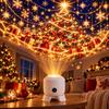 Holiday Projection Stage Light with Rotating Colorful Effects for Christmas and Halloween