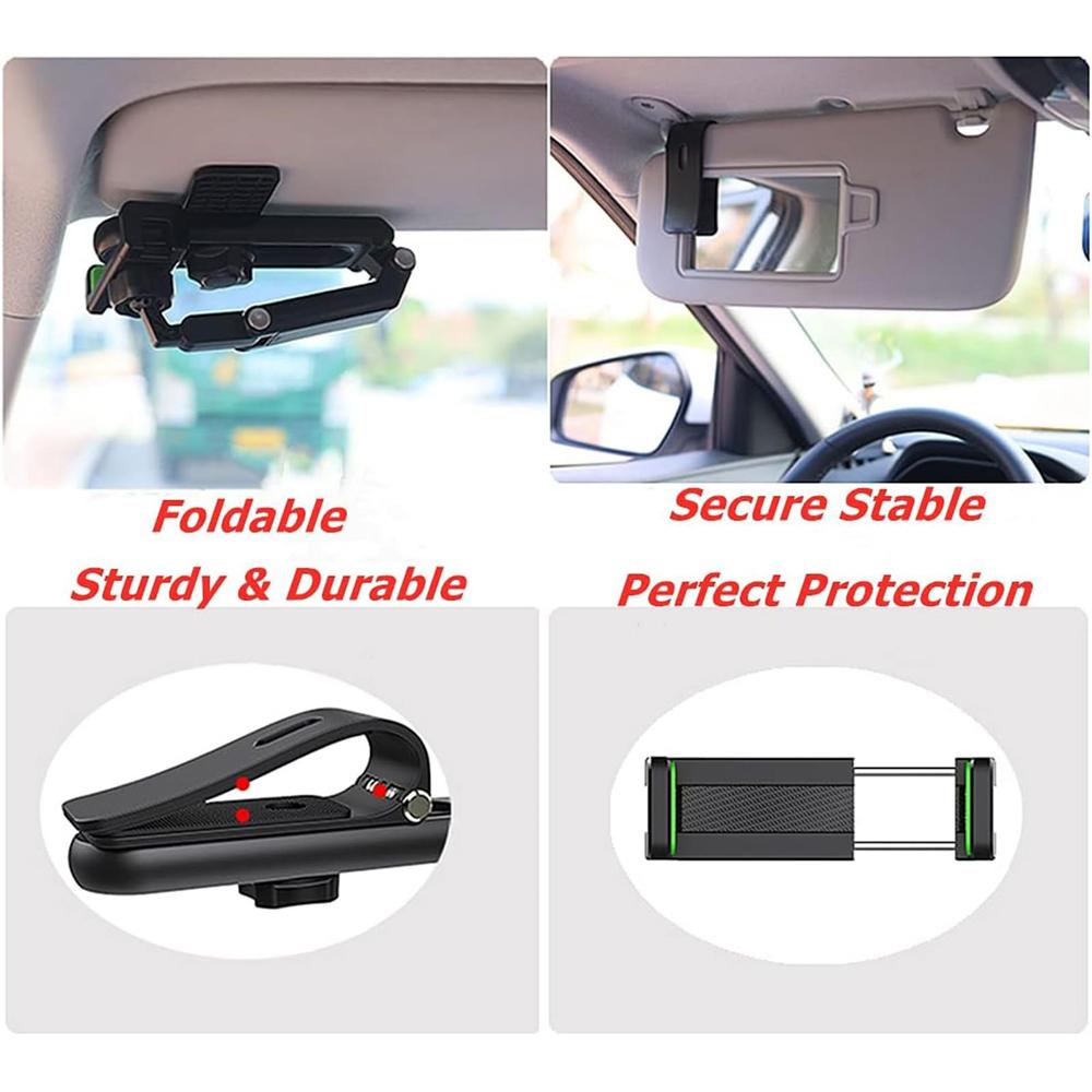 Multifunctional Car Phone Holder Rotatable Sun Cell Phone Holder for Car Phone Mount for Home