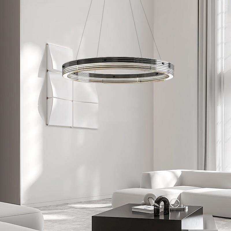 OEING Flat Glass Living Room Pendant Light