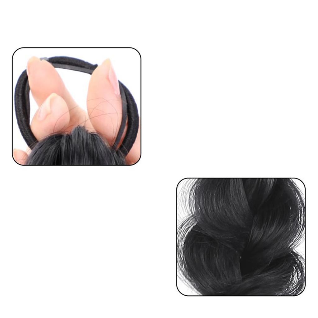 1 pár Copánky z bublinek Paruka Čelenka Syntetické Vlasové Příčesky pro Ženy DIY Stylingové Doplňky