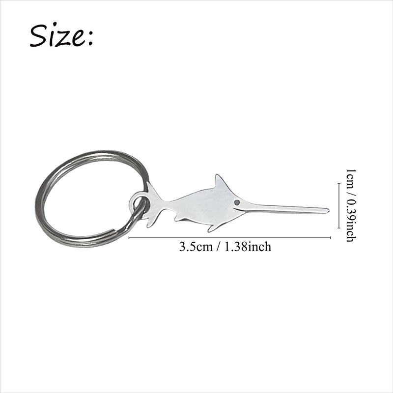 1pc Creative Swordfish SIM Card Pin, Stainless Steel Mobile Phone Card Extractor, Creative Keychain