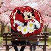 1PC Minnie Mouse Flowers Umbrella-8-Rib Reinforced, Automatic Open, Lightweight & Durable, Cute Fashion Accessory for Outdoor-W189