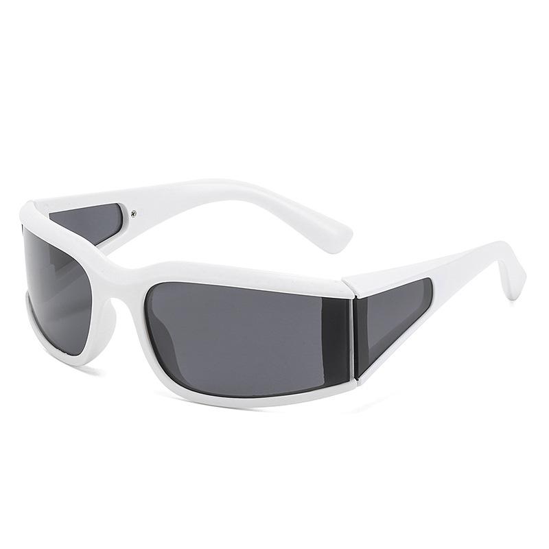 JYL TS Sunglasses Unisex UV Protection Polygon Street Shot 20838 A-12935 кларет