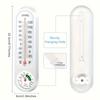 Wall-mounted Indoor/outdoor Thermometer and Hygrometer, Accurately Measures Temperature and Humidity, Red Pointer, Hygrometer.