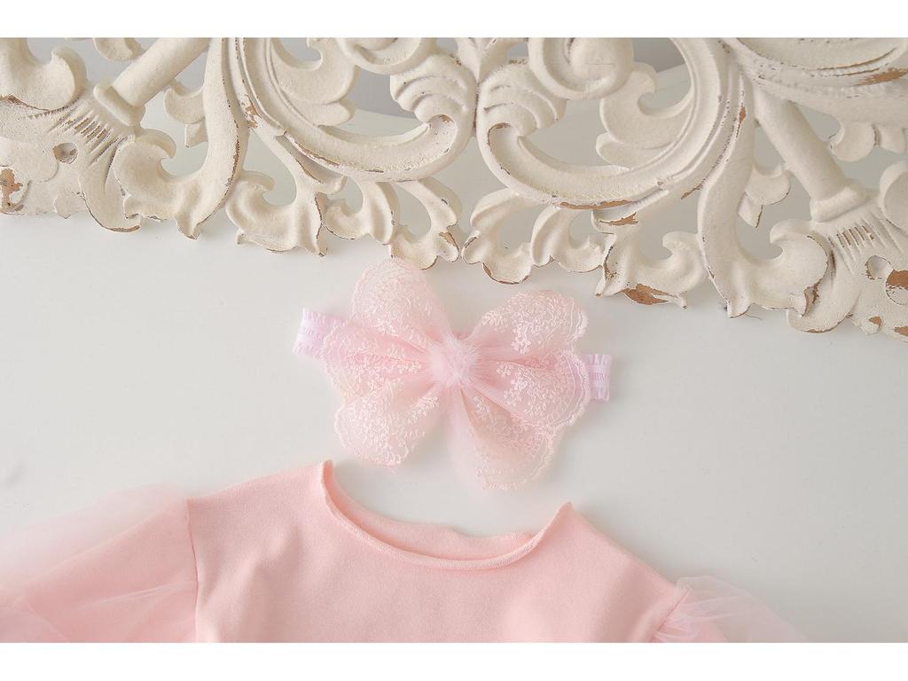 New Princess Tulle Skirt Birthday Dress Romper for Infants and Toddlers