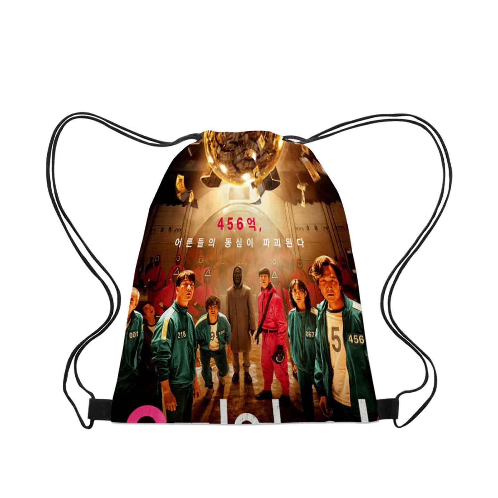 Backpack Oxford Cloth Schoolbag Children s Backpack Household Storage Bundle Mouth Bag 35X45CM