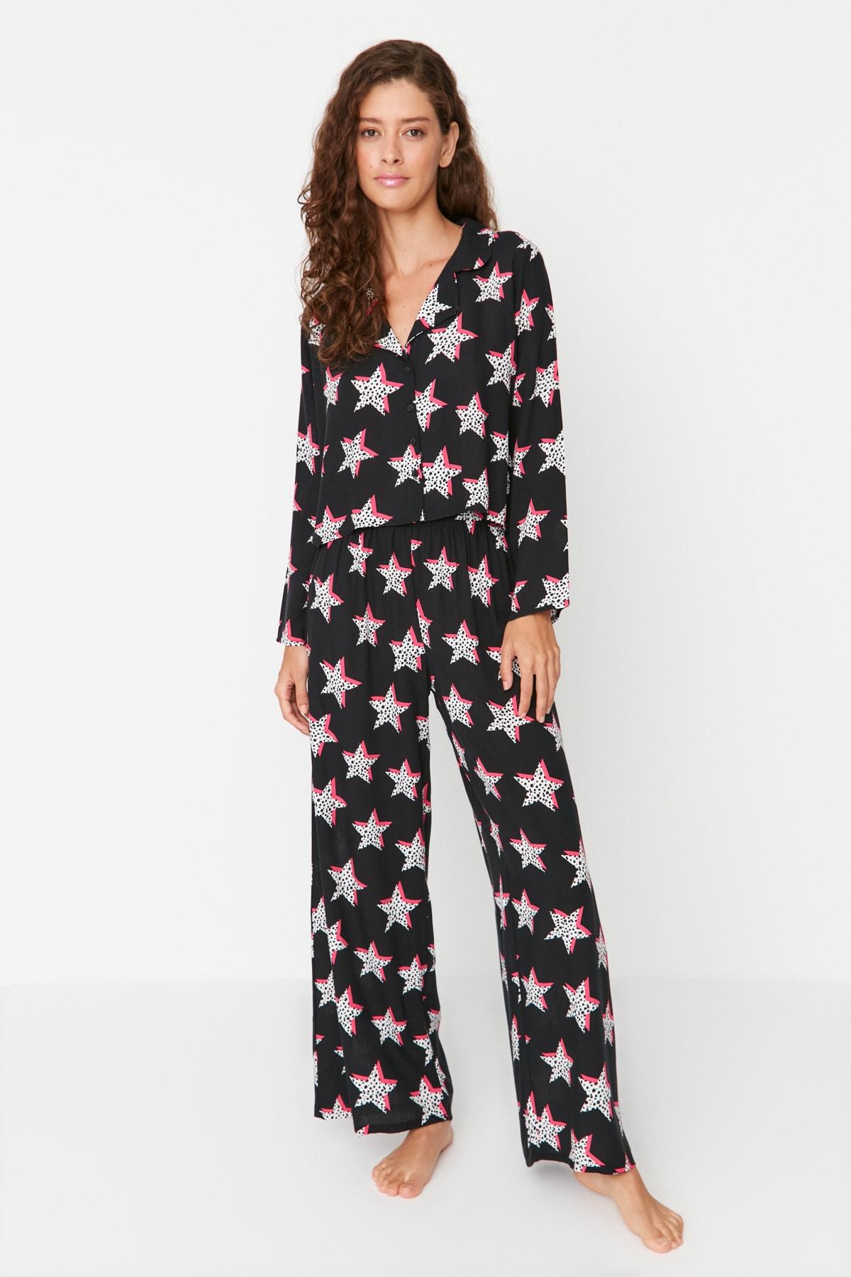 

Pajama Set - Black - Floral