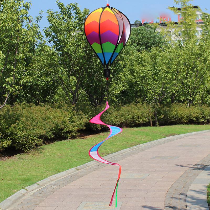 Hong TTH Striped Rainbow Windsock Hot Air Balloon Wind Spinner Garden Yard Outdoor Decor Toy Hong TTH Striped Rainbow Windsock Hot Air Balloon Wind Spinner Garden Yard Outdoor Decor Toy