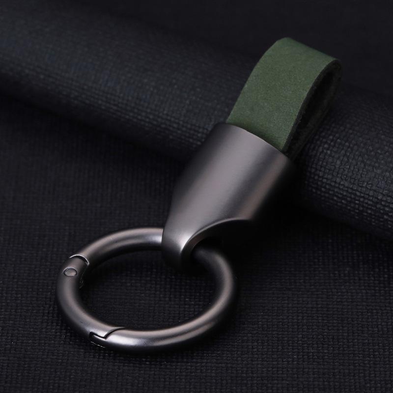 High-End Minimalist Suede Car Keychain Pendant for Men & Women