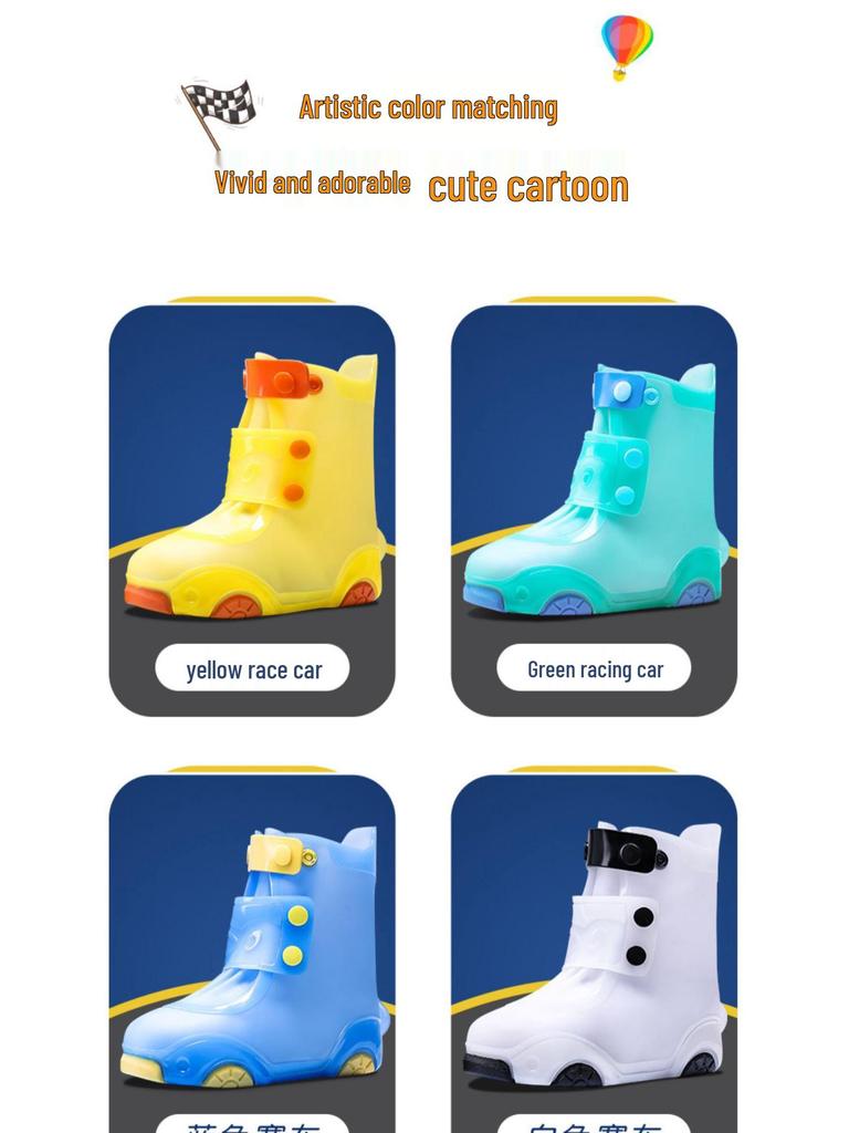 Waterproof Non-slip Silicone Rain Boot Covers for Kids & Adults