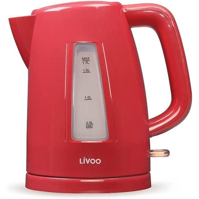 Bouilloire - LIVOO - DOD184RC - 2200 Watt - 1,7 Litres - Maintien Au Chaud