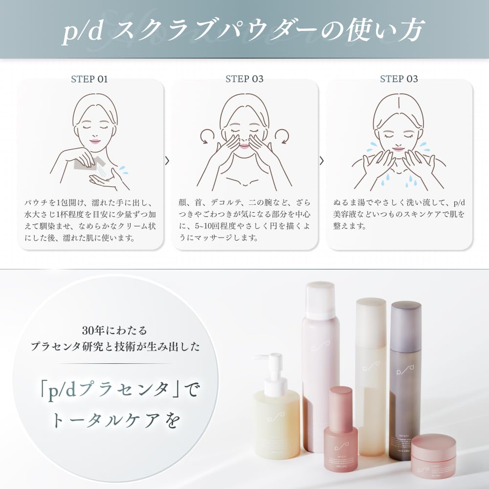 Scrub Powder Reward Facial Scrub with Japanese Rice Bran Pore Made In Japan P/d [Full-body Tone-Up Scrub] Placenta, Exfoliating, Dullness, Care,