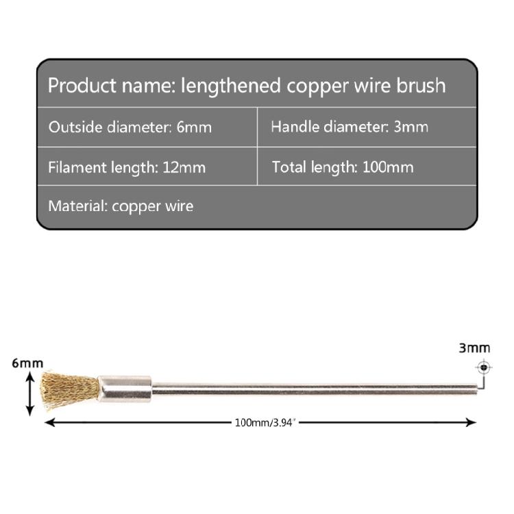 4Pcs 100mm Steel Wire Wheel Brushes 3mm Shank Polishing Brush Rotary Tool Home