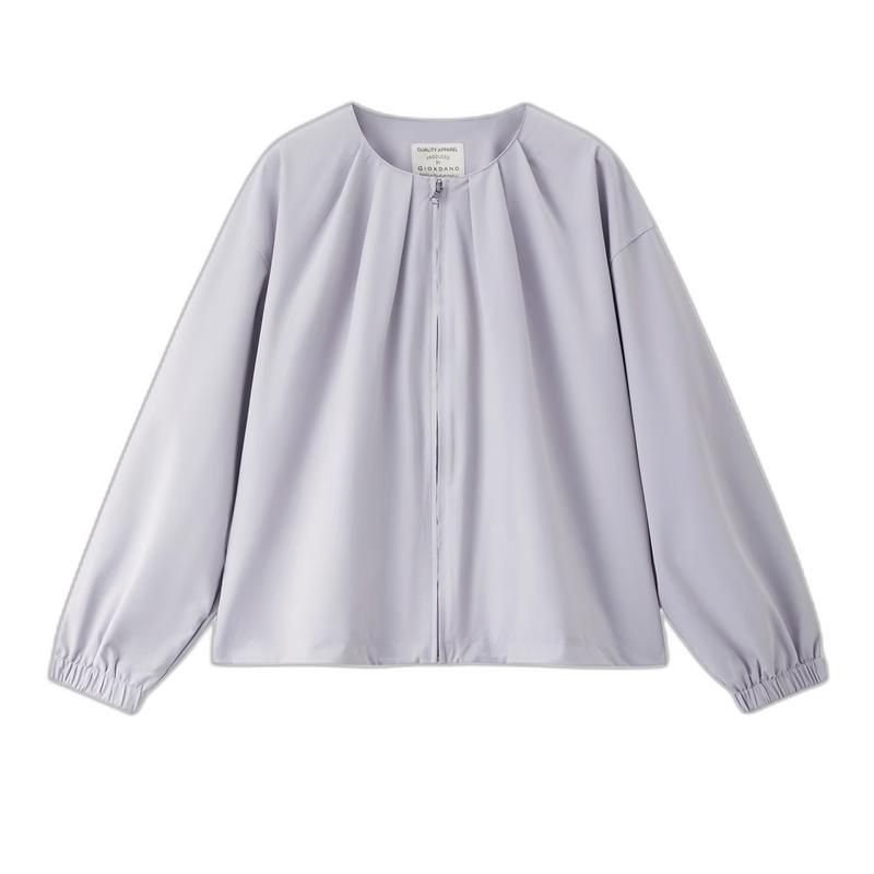 

Женский тренч Giordano свободного кроя с плиссировкой и круглым вырезом L