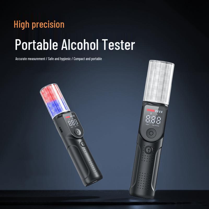 Portable High-Precision Rechargeable Breathalyzer for Drunk Driving Detection