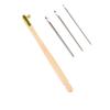 Wooden Handle Embroidery Needles Knitting Hook Multi Size Crochet Needles 3 Needles Cross Stitch Needles Beaded Embroidery