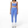 Completo da Yoga da Donna Transfrontaliero: Color Block Nude Feel, Vita Alta Costolata, Abbigliamento Sportivo Fitness Versatile
