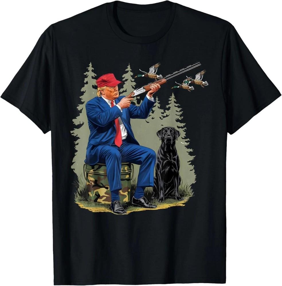 Funny Hunting Duck Trump Camo Hunting Hello Hunting Season T-Shirt Unisex T-Shirt S