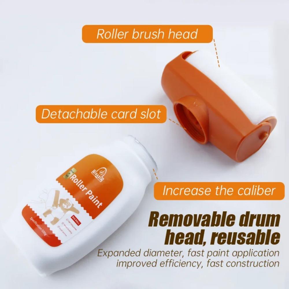 3PCS Roller Wall Repair Paint Antibacterial White Water Based Latex Paint Roller DIY Renovation Wall Repair Household Cleaning Tool