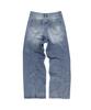SLOWACID Distressed Wide Denim Pants [Blue]