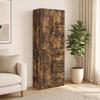 Cabinet Set 2 pcs Smoked Oak Wood Based Material