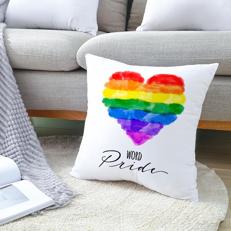 Home Furnishings Simple Golden Sofa Pillow Cover Digitally Printed Car Cushion Cover