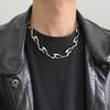 Trendy Irregular Shaped Hip Hop Necklace for Men – High-End Cool Style Clavicle Chain