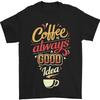 Kaffee Ist Immer A Good Idee Lustig Herren T-Shirt 100% Baumwoll