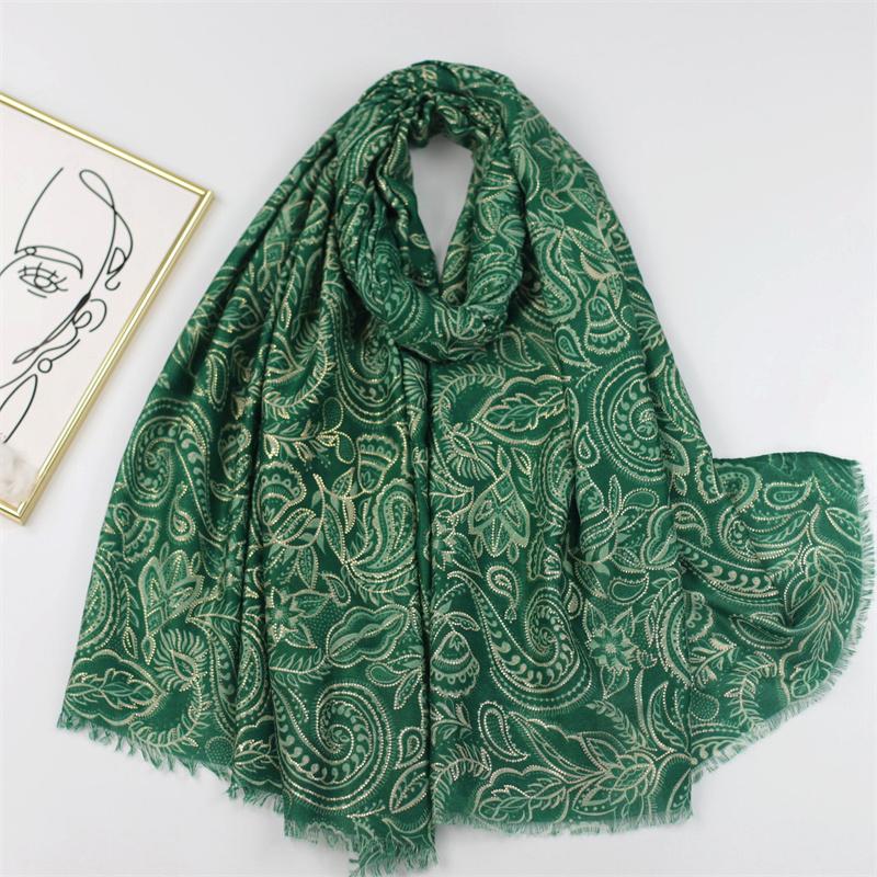 6 Colors Luxury  Cotton Viscose Scarf Khaki Paisley Floral Fringe Shawls And Wraps Echarpe Pashmina Bufandas Hijab 180*90Cm