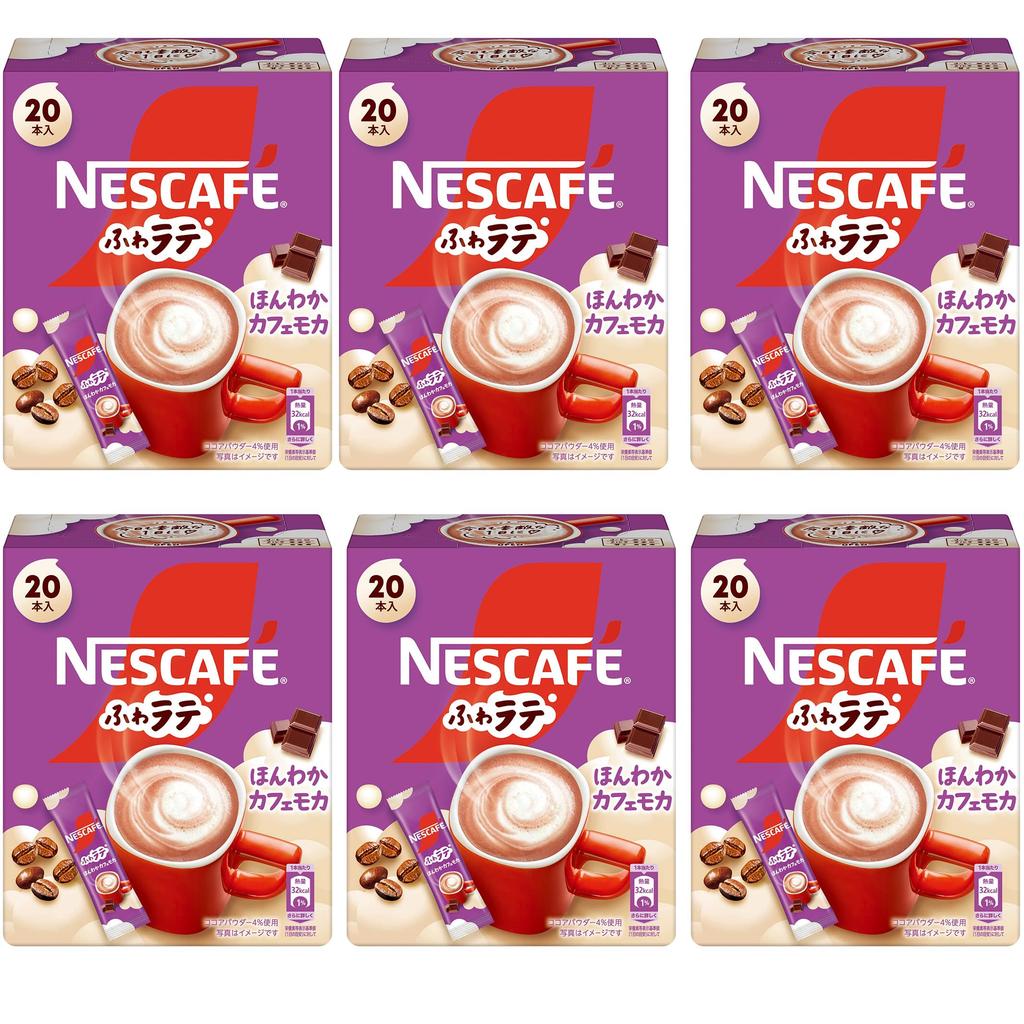 Nescafe Fuwa Latte Honwaka Cafe Mocha 20P x 6