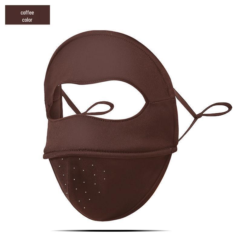 3D Fishbone Breathable Plus Velvet Full Face Mask - Windproof, Coldproof, UV Protection for Autumn/Winter Cycling