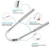 Premium 1Pcs 3Pcs Stainless Steel Tongue Scraper Cleaner For Adults Kids Portable Metal Tongue Cleaner Brush