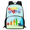 Digitale Bausteine Numberblocks Schultasche Hochauflösend Multifunktional Oxford Leichter Rucksack