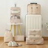 8Pcs Foldable Travel Organizer Set Waterproof Large Capacity Suitcase Packing Cubes with Handle Various Sizes Suitcase Pouch