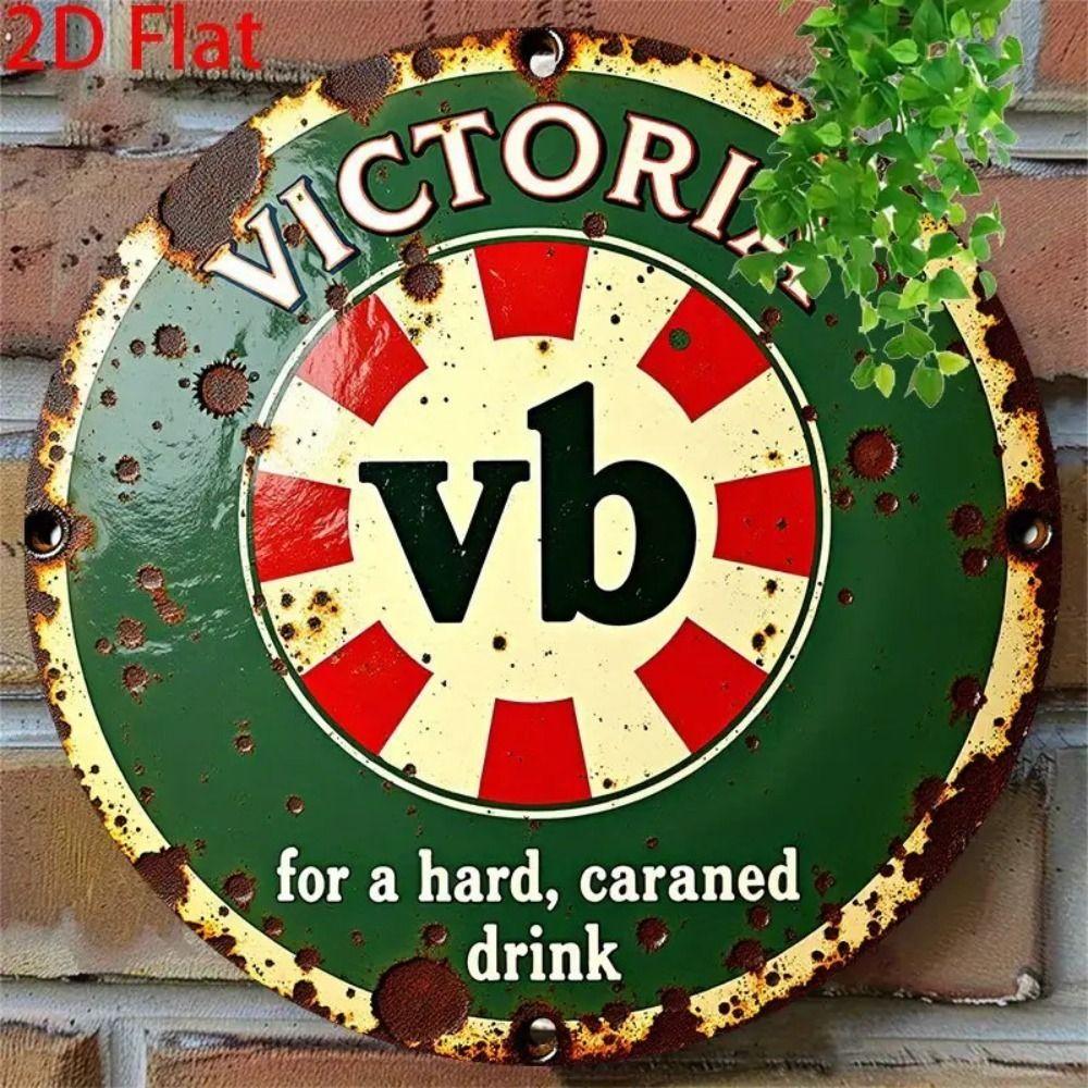 Segno in Latta Metallico Birra Decorazione Murale 20x30cm