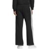 adidas AW24 Sports Lifestyle Series Striped Comfortable Skin-Friendly Knitted Sports Pants Women Pants Black JZ1642