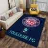 Toulouse FC Logo Dark Carpet Suitable As a Non-slip Mat for the Living Room or Bedroom Sofa