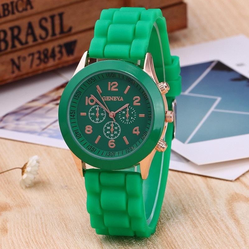 Eneva Geneva Silicone Watch Women's Color Jelly Student Leisure Watch