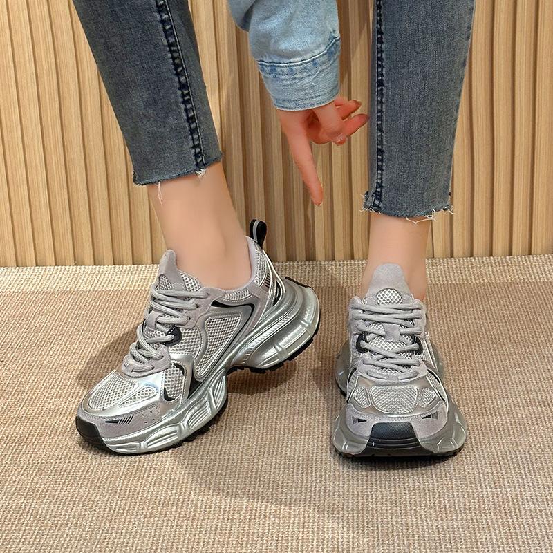 Neue Dad Shoes für Damen Modische Sport-Einzelschuhe mit dicker Sohle