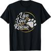 Live Love Rescue - Dog Lover Adopt a Dog Adoption T-Shirt T-Shirt for Men Women Girls Kids