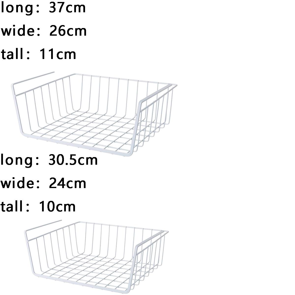 

1pc under table hanging multi-layer storage basket, student dormitory wardrobe desktop storage rack, kitchen seasoning rack S