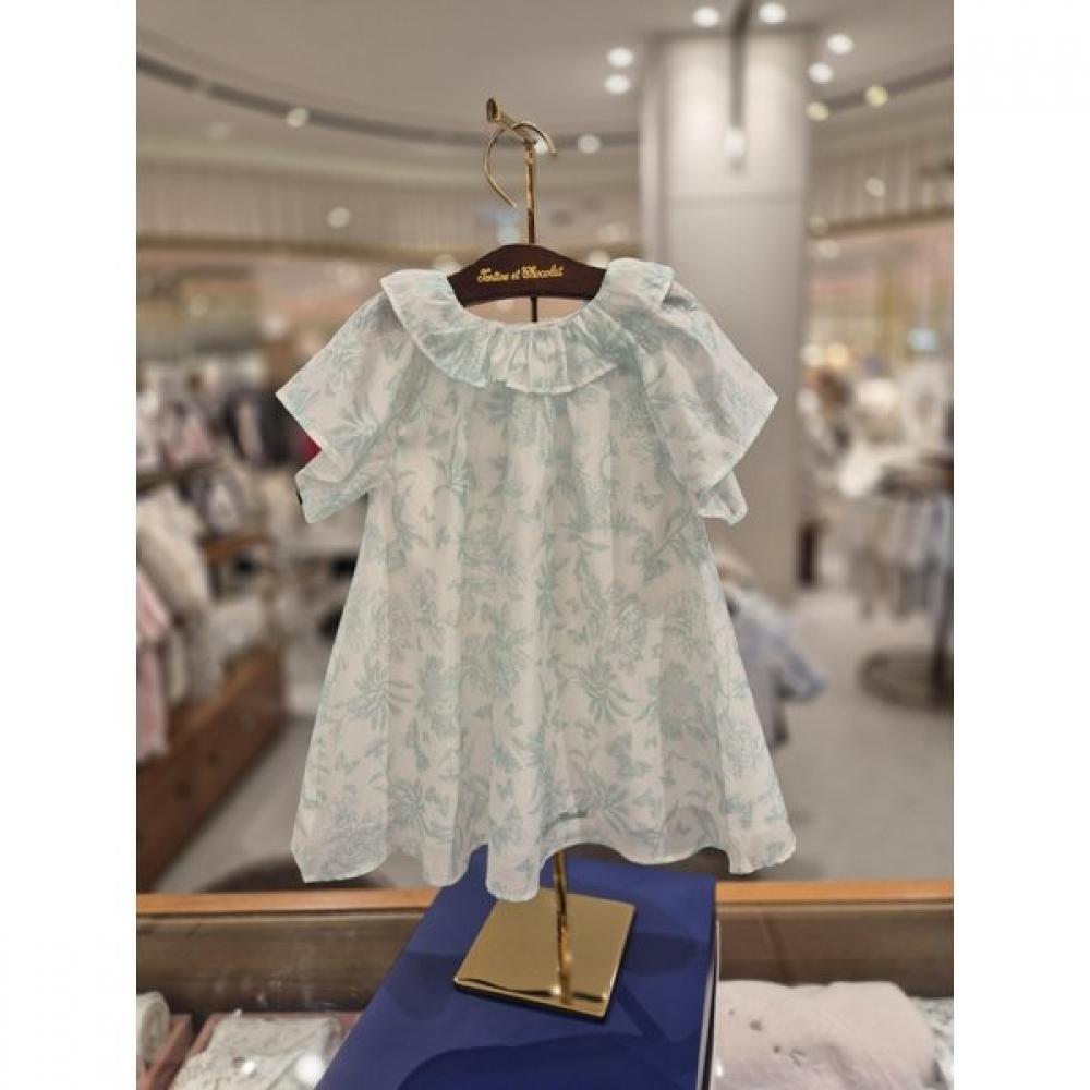 

Chocola Twill Chiffon Dress M ttpMoe072M minted/110