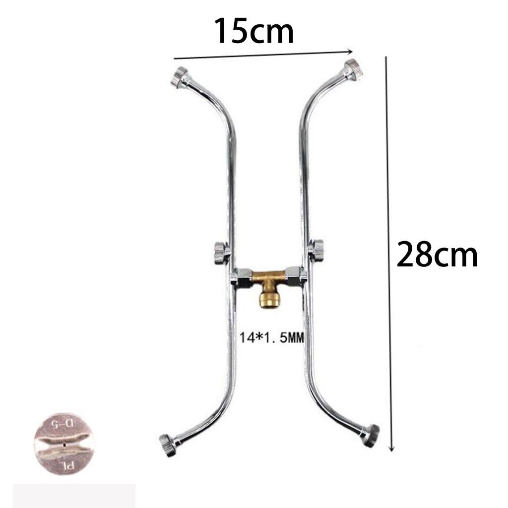 Gardening Spray Head M14*1.5mm Universal Fine Mist Nozzles Sprinkler Multi Head Spraying for Watering Cleaning Fruit Patio Lawn