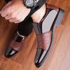 Mode High-End Marke Herren Glänzende Lederschuhe Business Herren Pendeln Geselligkeit Formelle Schuhe Vielseitige Herren Leder Slipper