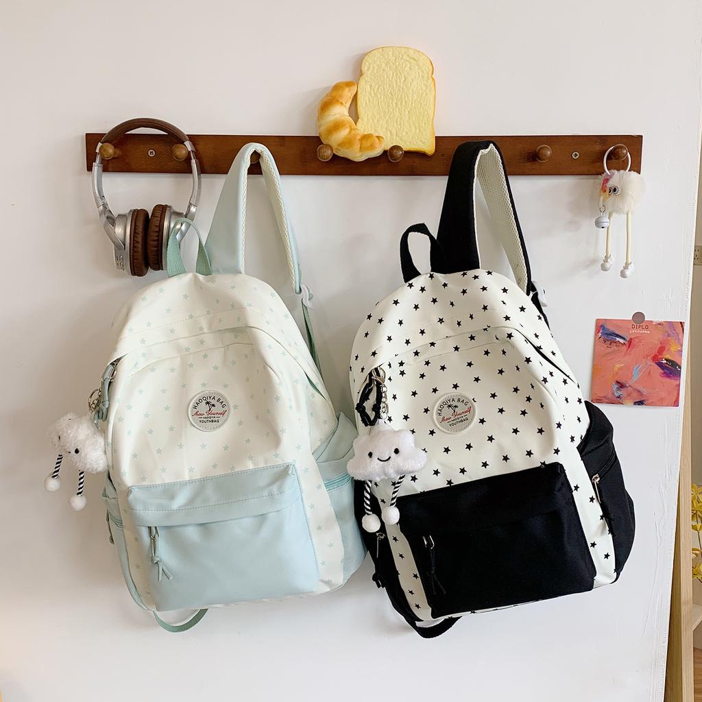 Cute Schoolbag Versatile Fresh Travel Lightweight Large Capacity Backpack College Students High School Junior High School Girls Backpack Tide