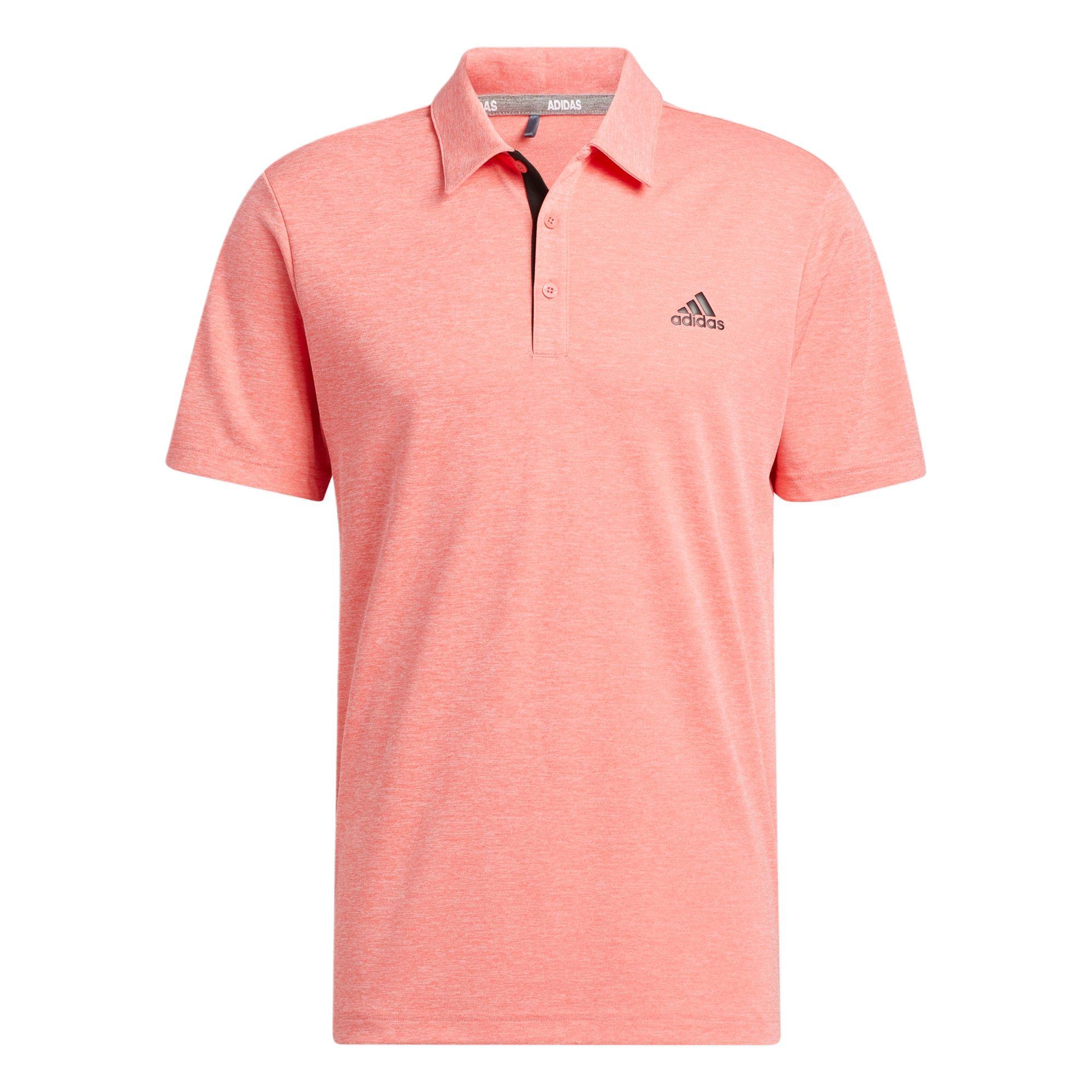 Adidas Polo Shirts Men s Pink Polo Collar Moderate H56776 M/175/96A