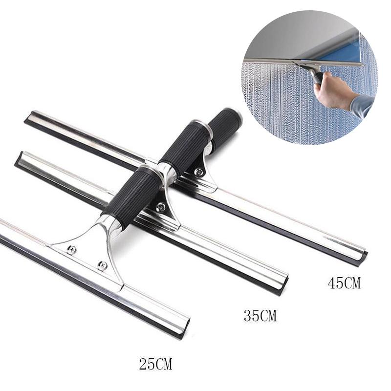 Glass Cleaning Squeegee Window Wiper 25 35 45cm Window Cleaning Tool Rubber Blade for Bathroom Shower Home Car Glass Cleaning
