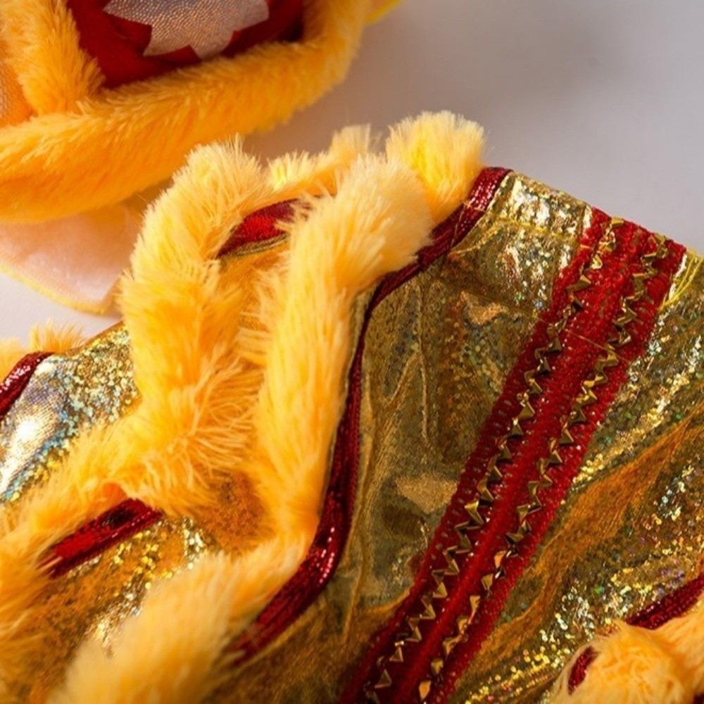 S/M/L/XL/XXL Pet Clothes Polyester Chinese Style Pet Costume Fashion Dog Costume New Year Party